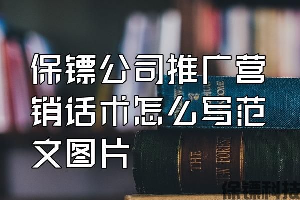 保鏢公司推廣營銷話術怎么寫范文圖片