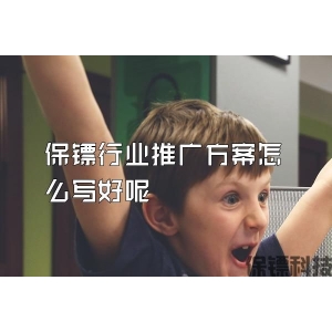 保鏢行業推廣方案怎么寫好呢