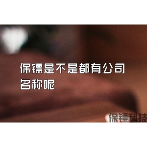 保鏢是不是都有公司名稱呢