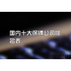 國內十大保鏢公司排名表