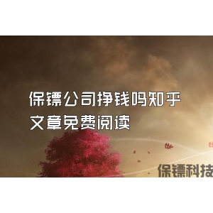 保鏢公司掙錢嗎知乎文章免費閱讀