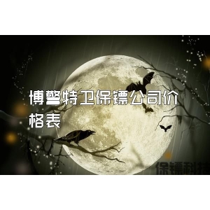 博警特衛保鏢公司價格表