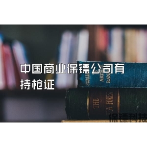 中國商業保鏢公司有持槍證