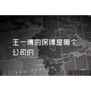 王一博的保鏢是哪個公司的