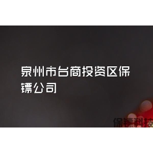 泉州市臺商投資區保鏢公司
