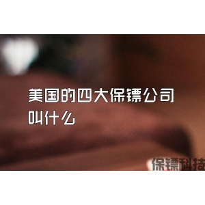 美國的四大保鏢公司叫什么